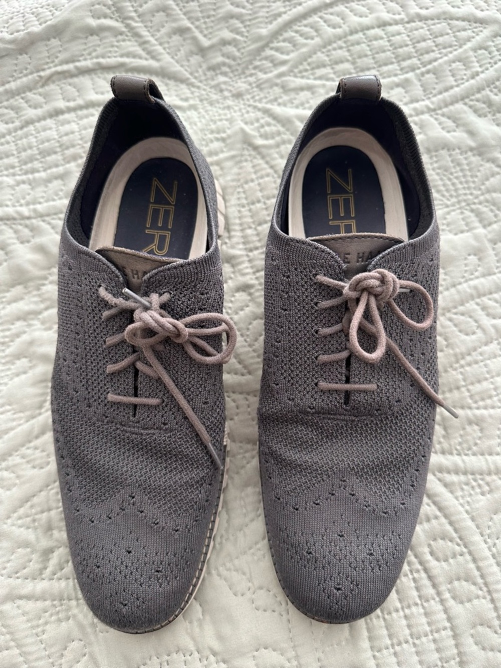 Cole Haan Zerogrand Stitchlite Men’s Oxford Shoes Sz 10 Charcoal Gray
